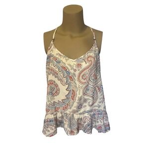 Abercrombie & Fitch Paisley Print Strappy Tank Top Size Medium